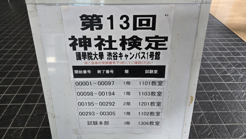 第13回・神道文化検定　壱級（受検編）